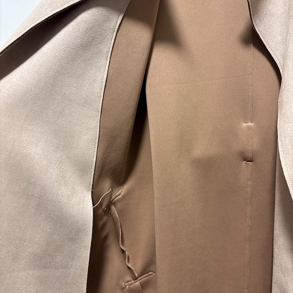 Brand new BEBE camel suede trench jacket - Picture 4 of 5